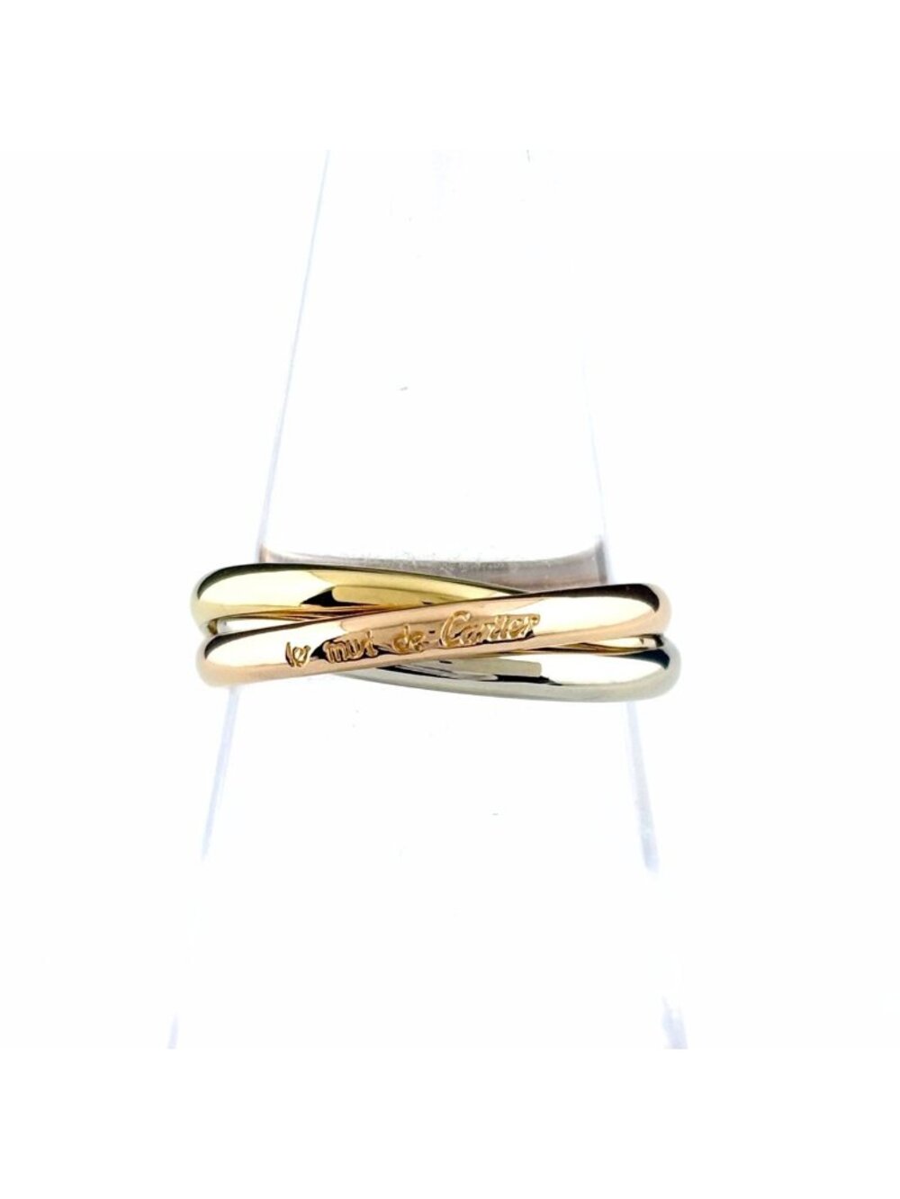 Cartier Trinity Yellow Gold Pink White Ring Three Color